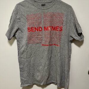 Hanes Gray T-Shirt with Red Graphic